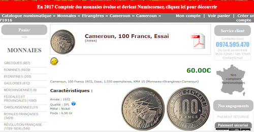 25635 Pays cameroun1960