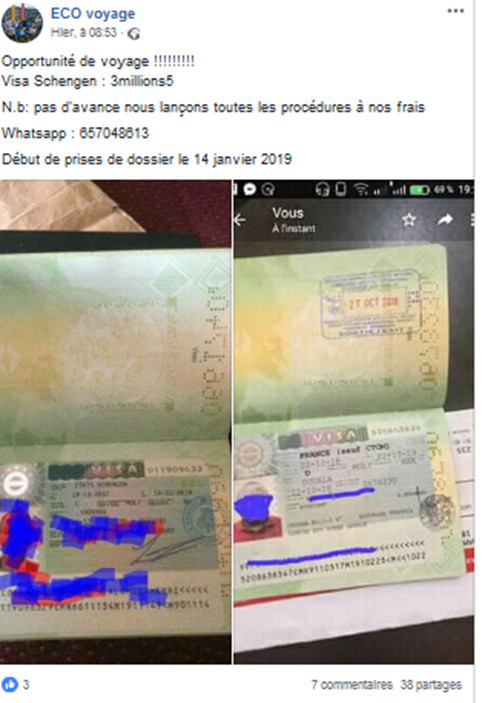 28436 Pays in Non un dmarcheur nest pas ncessaire au Cameroun pour des formalits dobtention de visas trangers 
