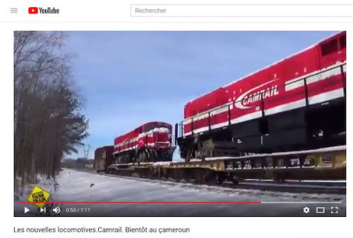 Oui, la vidéo annonçant de nouvelles locomotives à Camrail est crédible