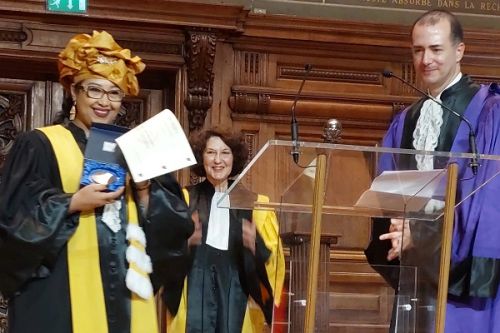 Paris : l’écrivaine Djaïli Amadou Amal reçoit le titre de Docteur Honoris Causa de la Sorbonne Nouvelle