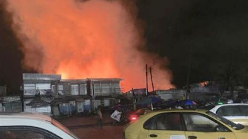 Yes, there was fire at Bounamoussadi market in Douala!