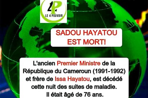 Non, Sadou Hayatou n’est pas mort