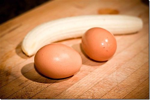 Il parait qu’il est dangereux d’associer de la banane douce aux œufs