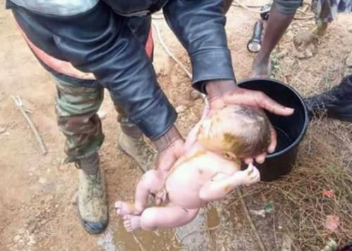 Non, cette scène de sauvetage de bébé ne se déroule pas au Cameroun
